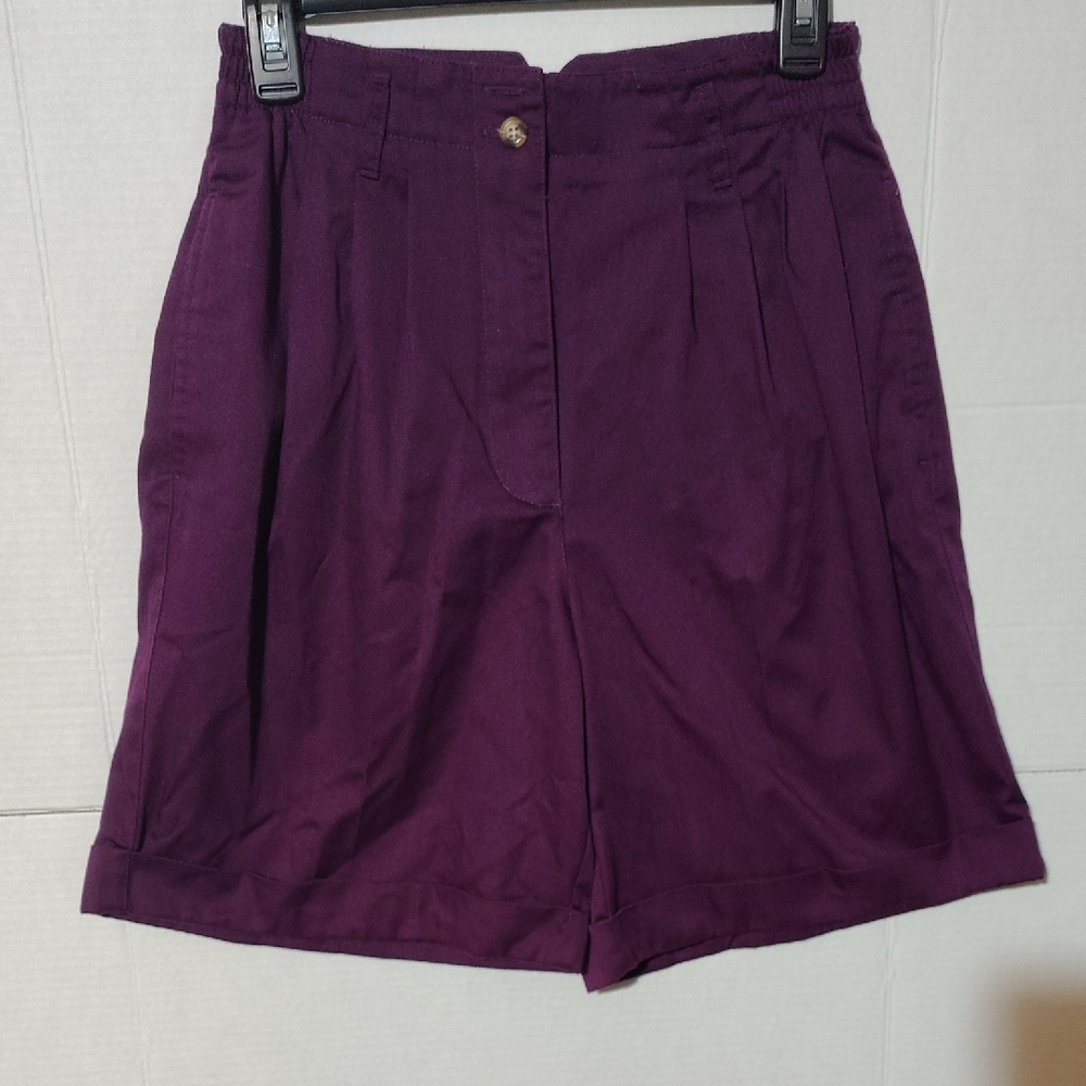 Karen Scott Purple Bermuda Shorts Tailored Fit -G